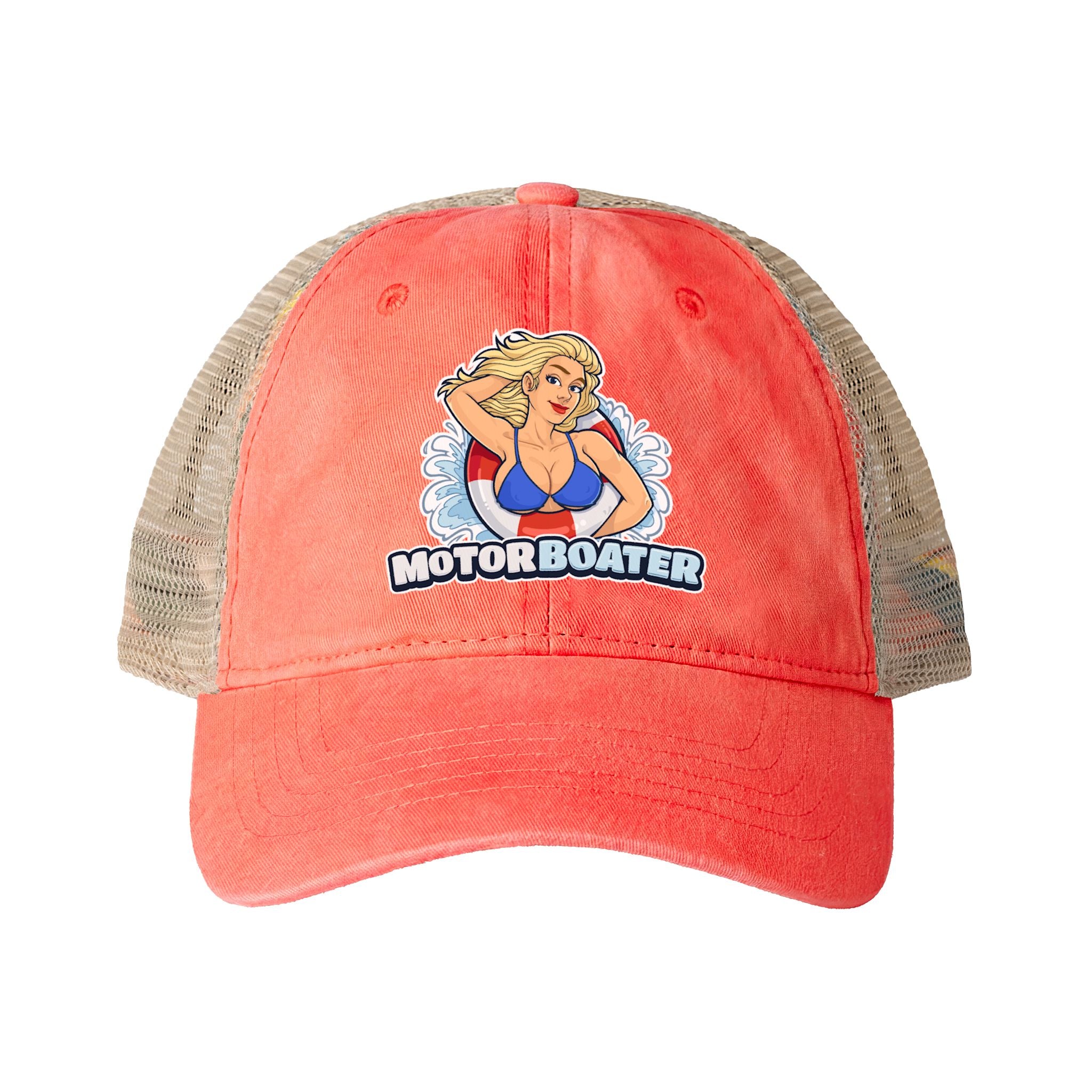 Women's Washed Mesh-Back Cap
