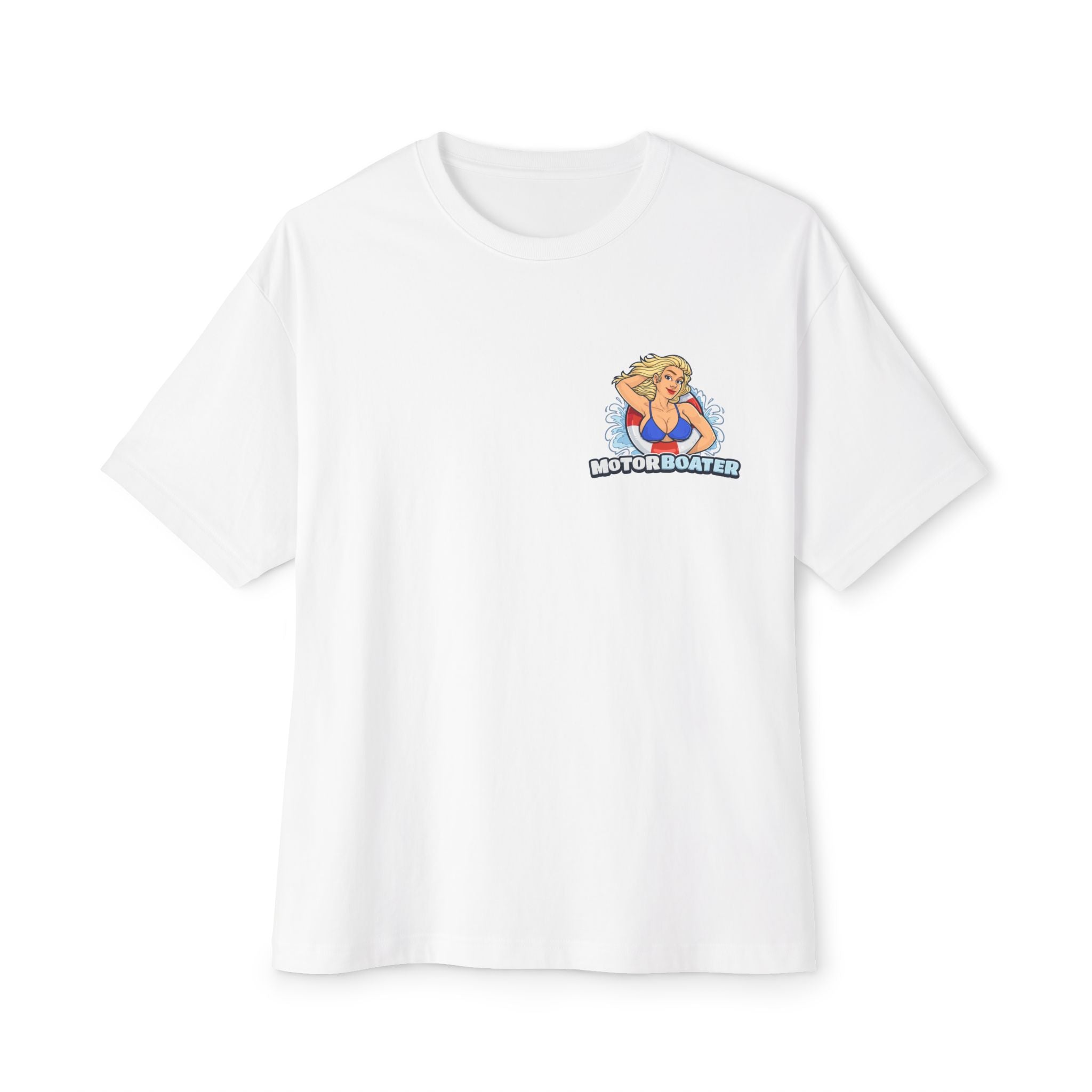 Motor Boater Graphic Tee — Retro Pinup Boat Crew T‑Shirt