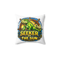 Pinup Chauffeur Pillow — Seeker of the Sun Logo Decorative Throw Pillow