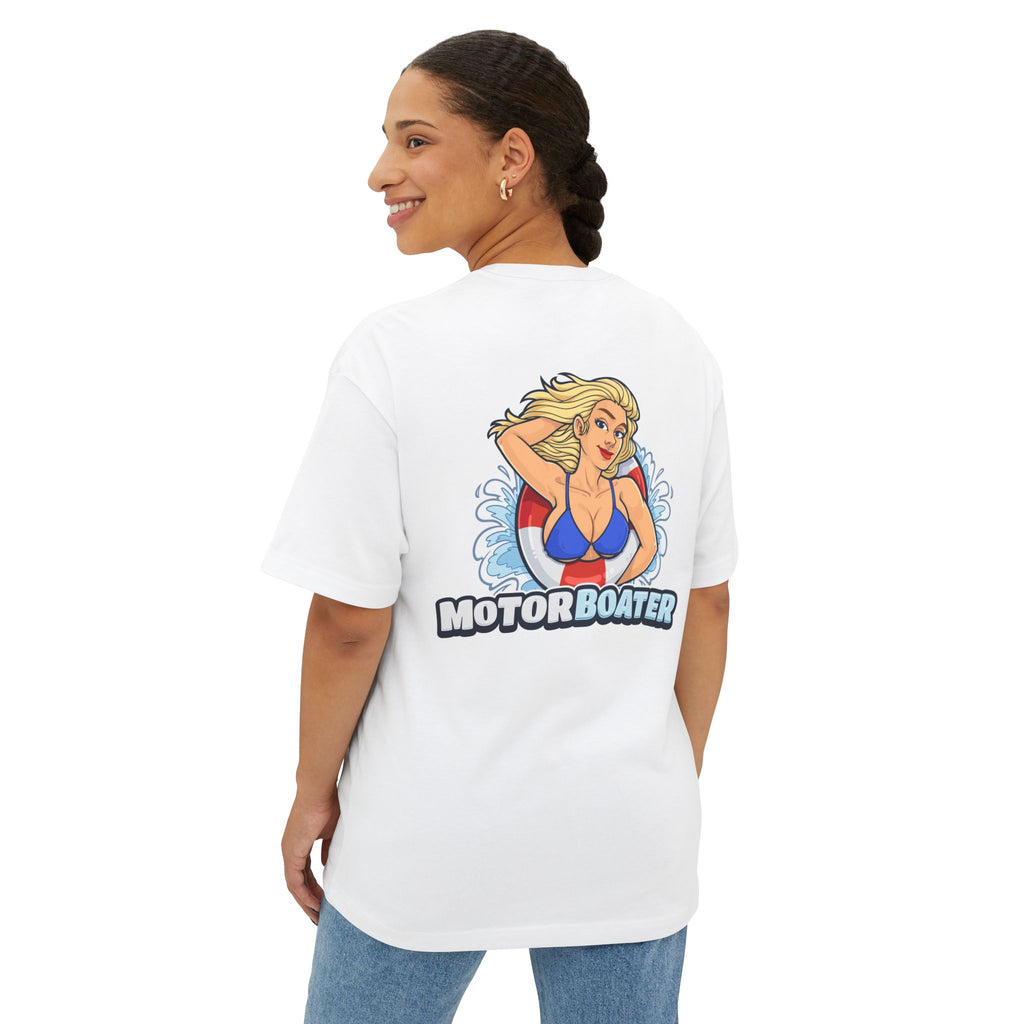 Motor Boater Graphic Tee — Retro Pinup Boat Crew T‑Shirt