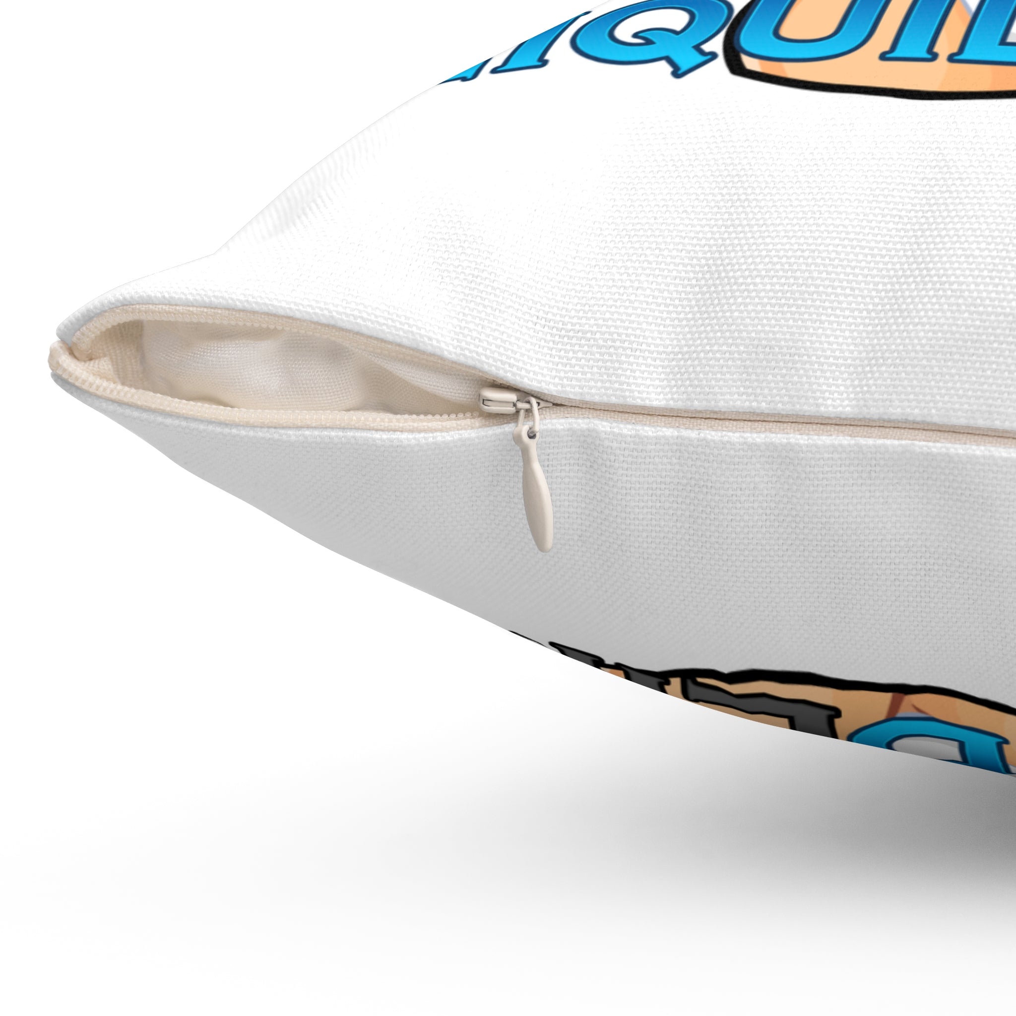 Pinup Chauffeur Pillow — Liquid Limo Logo Decorative Throw Pillow