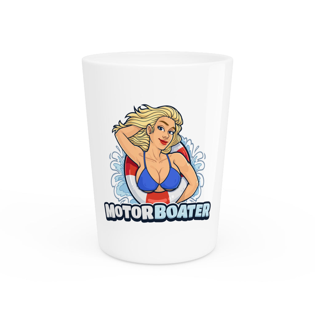 Motorboater Shot Glass — Funny Boating Party Shooter