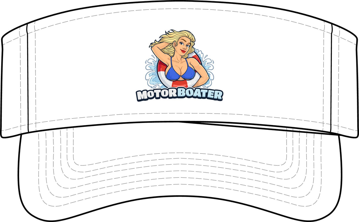 Motorboater Visor — Nautical Motorboating Sun Visor