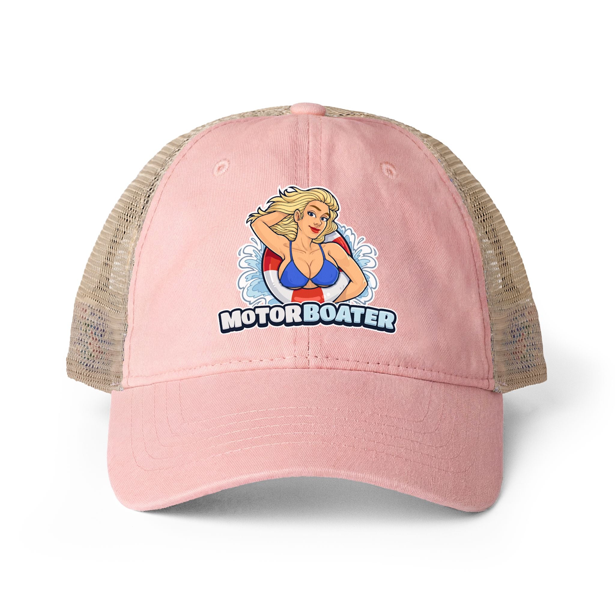 Women's Washed Mesh-Back Cap