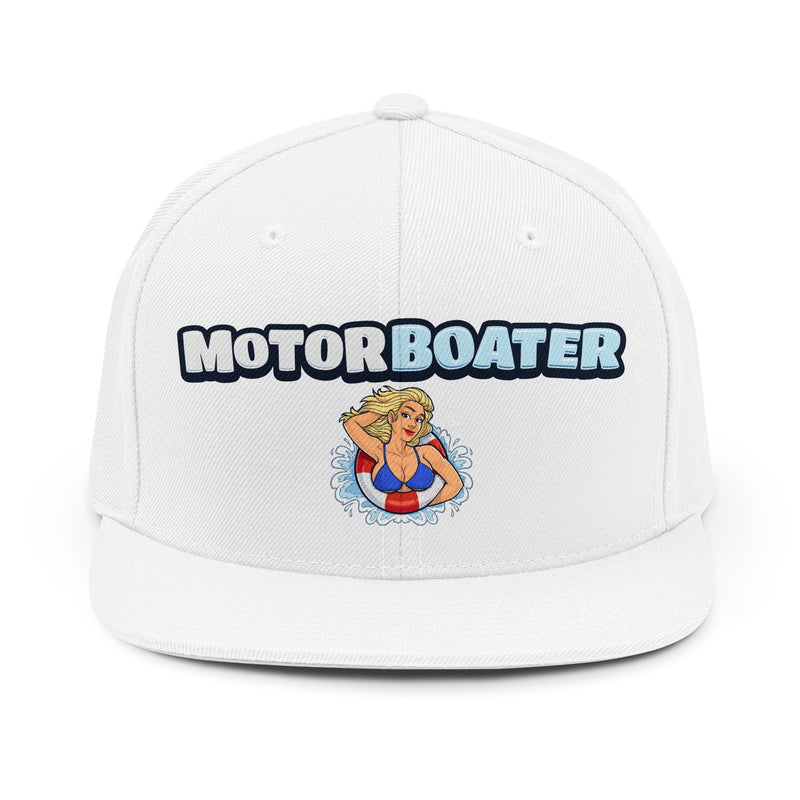 Motorboater Snapback Hat — Retro Pinup Boating Cap