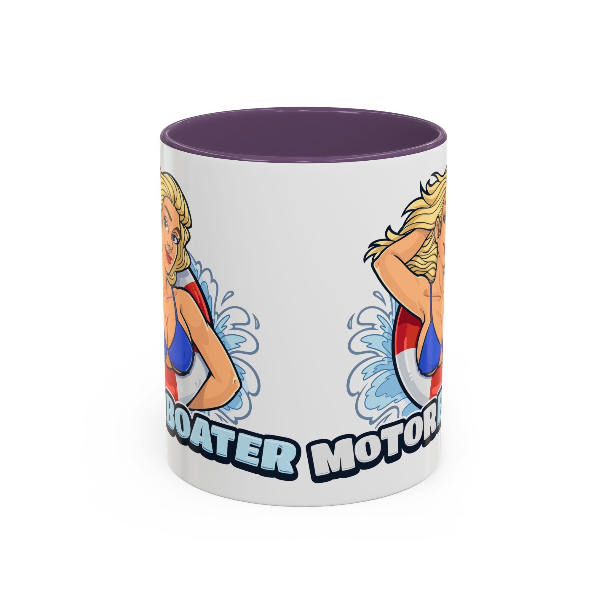 MotorBoater Coffee Mug — Pinup Bikini Nautical Accent Mug