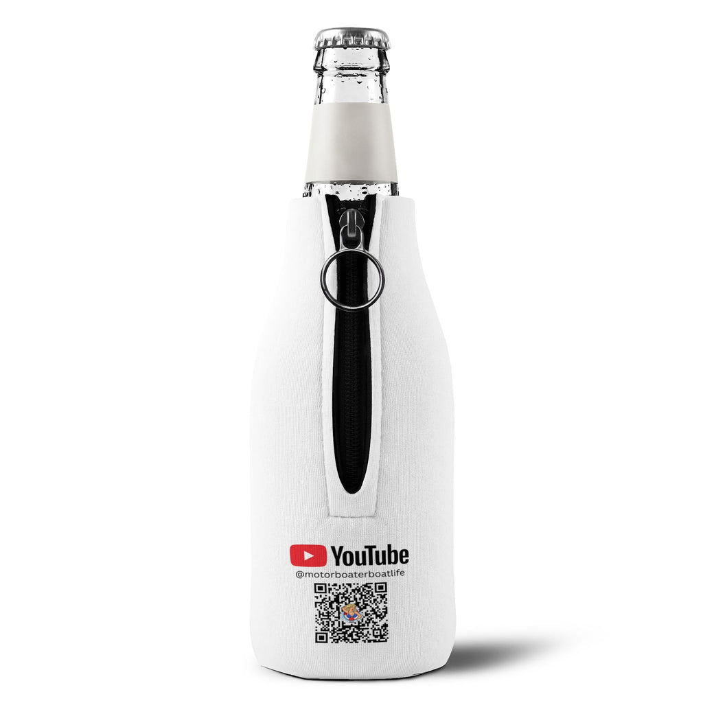 Shenanigans Zip-Up Bottle Cooler Sleeve — Neoprene Bottle Cooler with logo