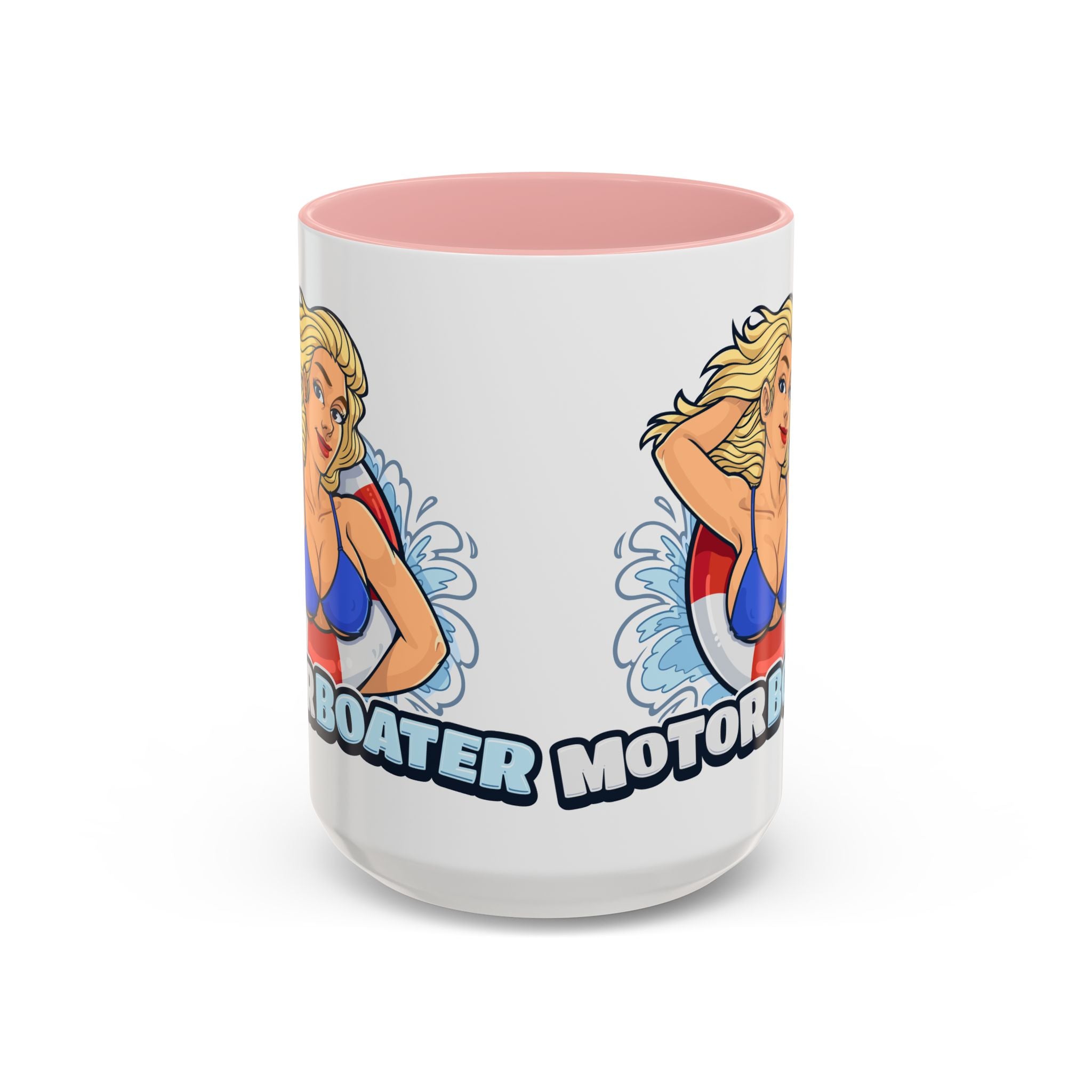 MotorBoater Coffee Mug — Pinup Bikini Nautical Accent Mug