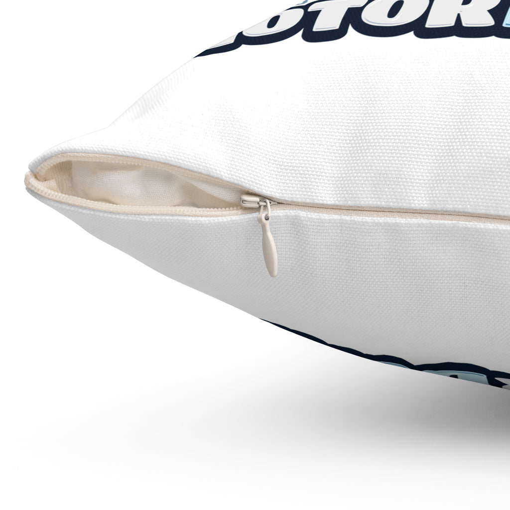 Copy of Copy of Pinup Chauffeur Pillow — Motorboater Logo Decorative Throw Pillow