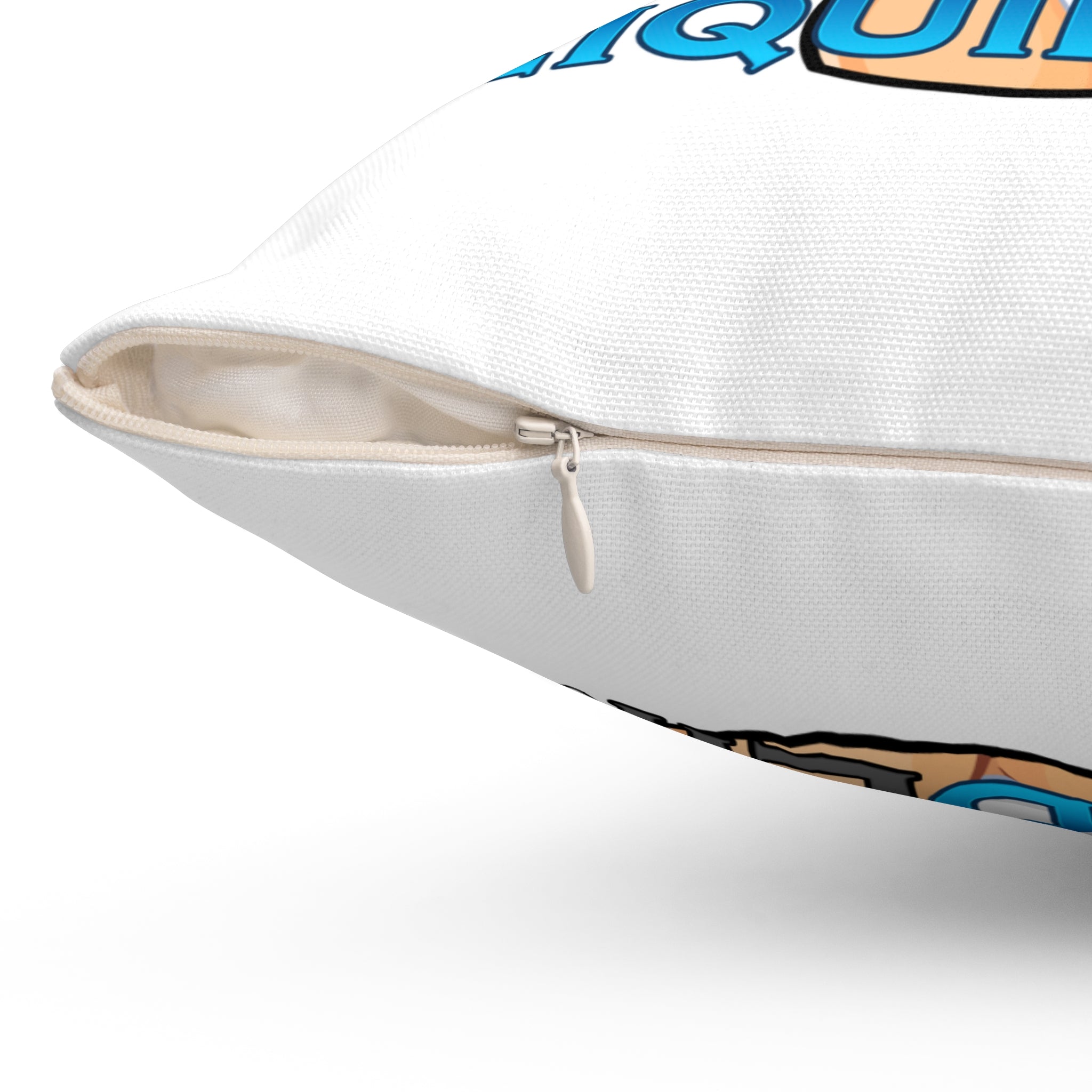 Pinup Chauffeur Pillow — Liquid Limo Logo Decorative Throw Pillow