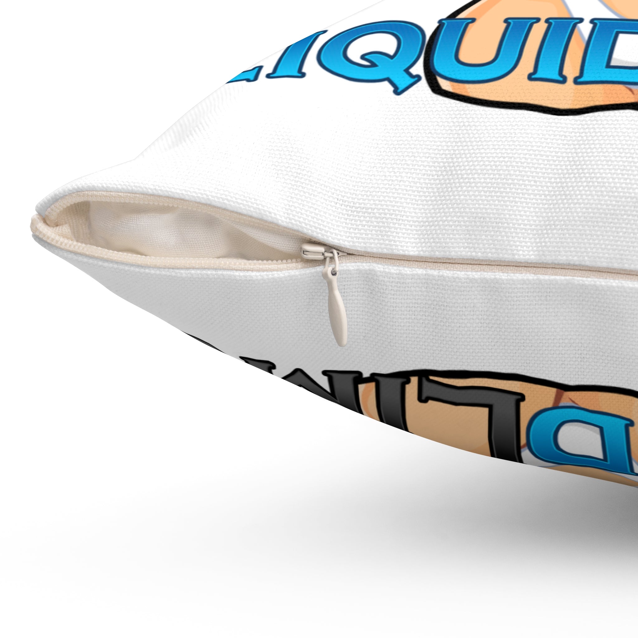 Pinup Chauffeur Pillow — Liquid Limo Logo Decorative Throw Pillow