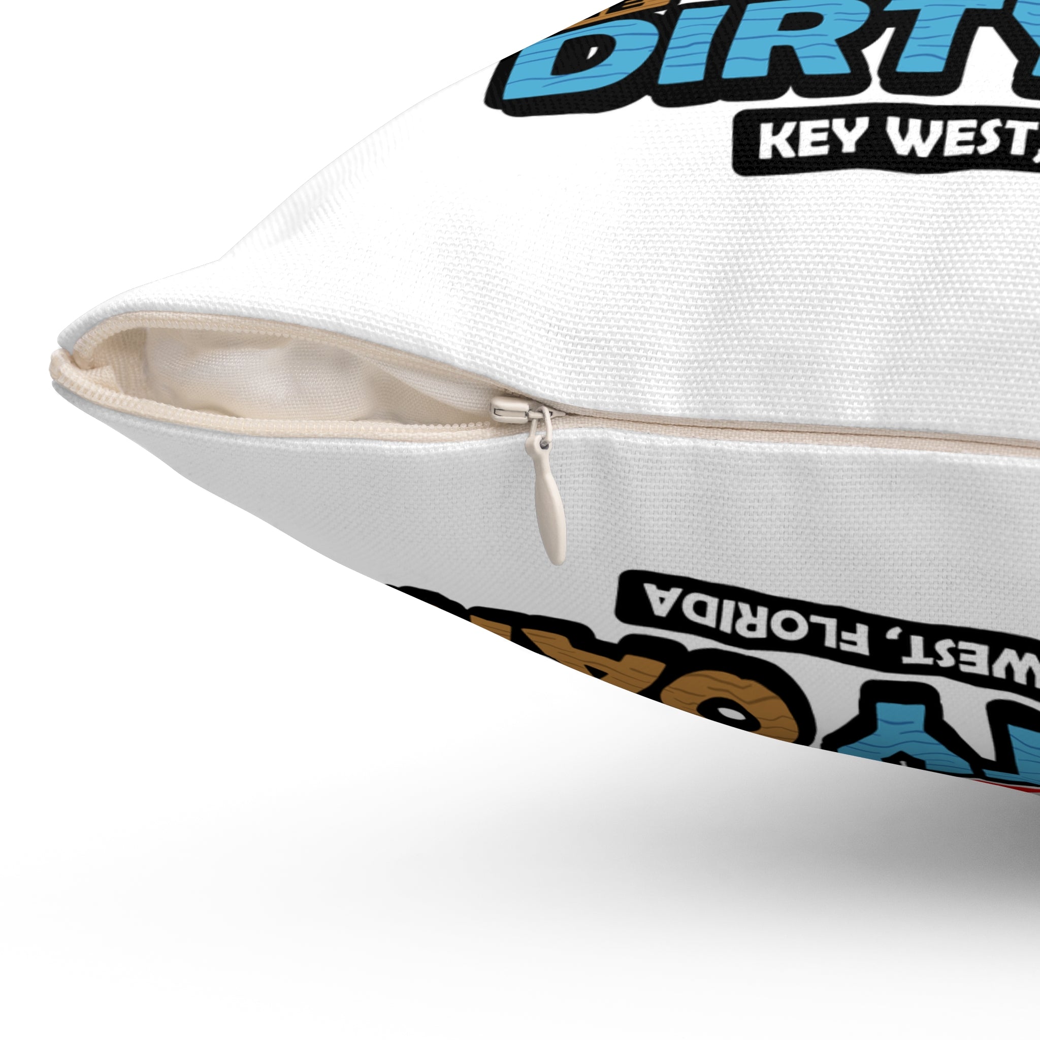 Pinup Chauffeur Pillow —The Dirty Oar Logo Decorative Throw Pillow