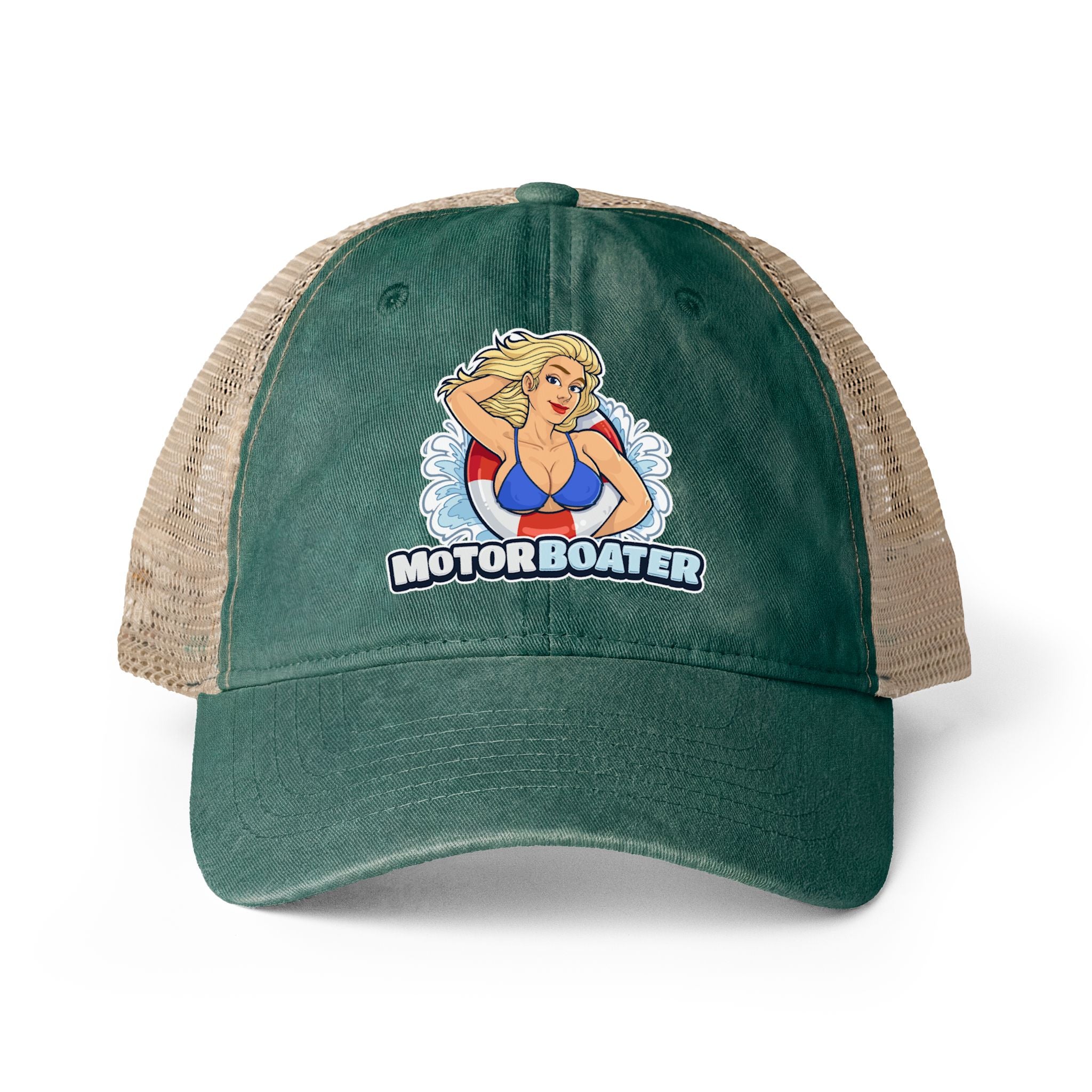 Women's Washed Mesh-Back Cap