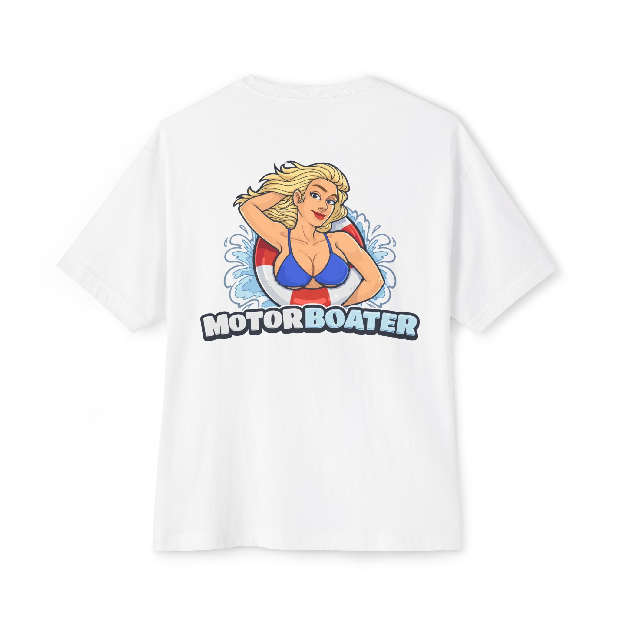 Motor Boater Graphic Tee — Retro Pinup Boat Crew T‑Shirt