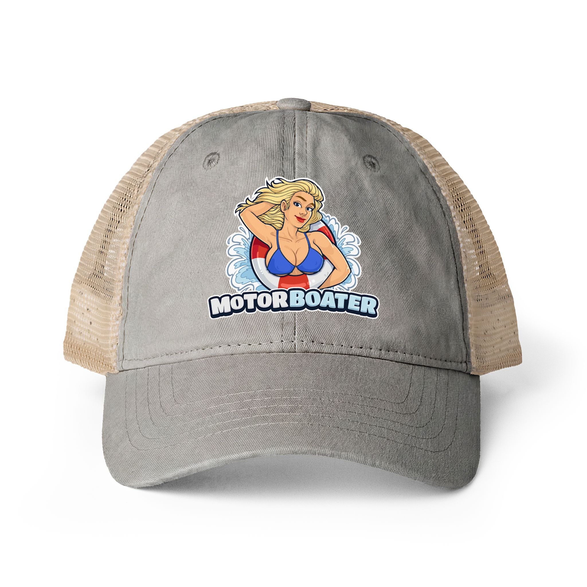 Women's Washed Mesh-Back Cap