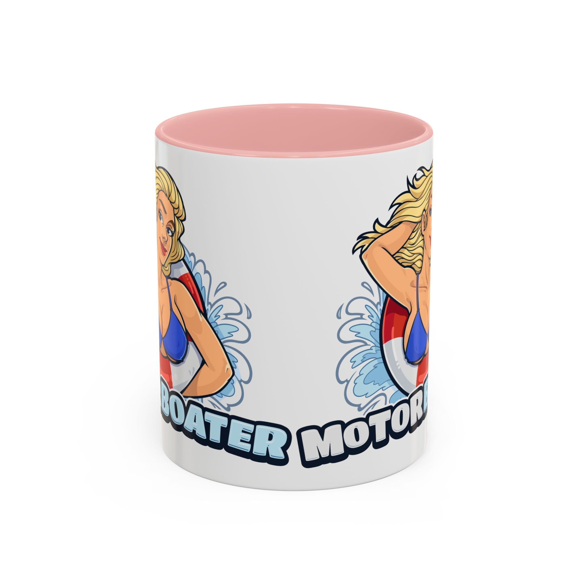 MotorBoater Coffee Mug — Pinup Bikini Nautical Accent Mug