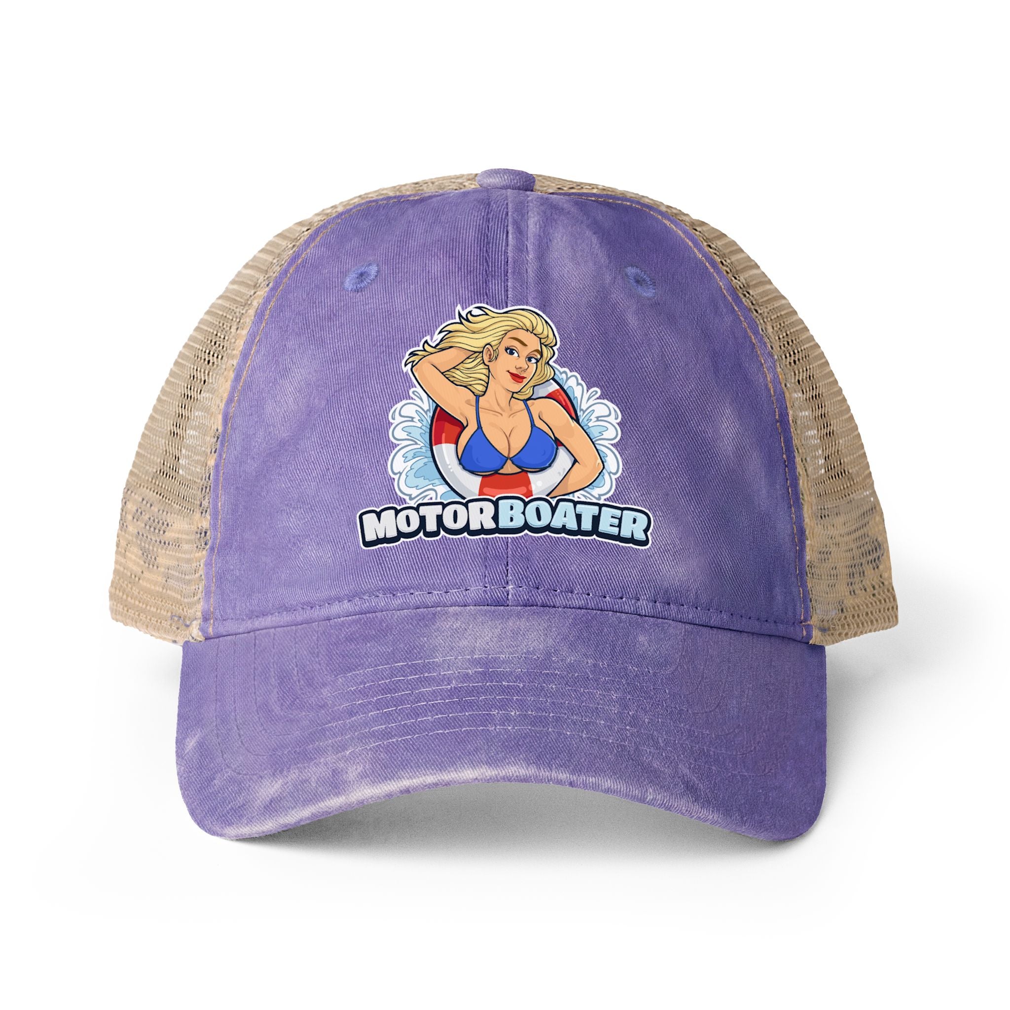 Women's Washed Mesh-Back Cap
