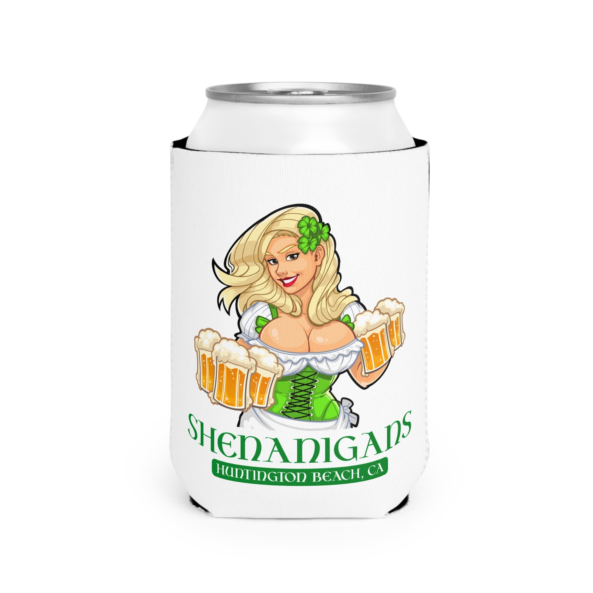 Shenanigans Can Cooler Sleeve — Beer Can Koozie
