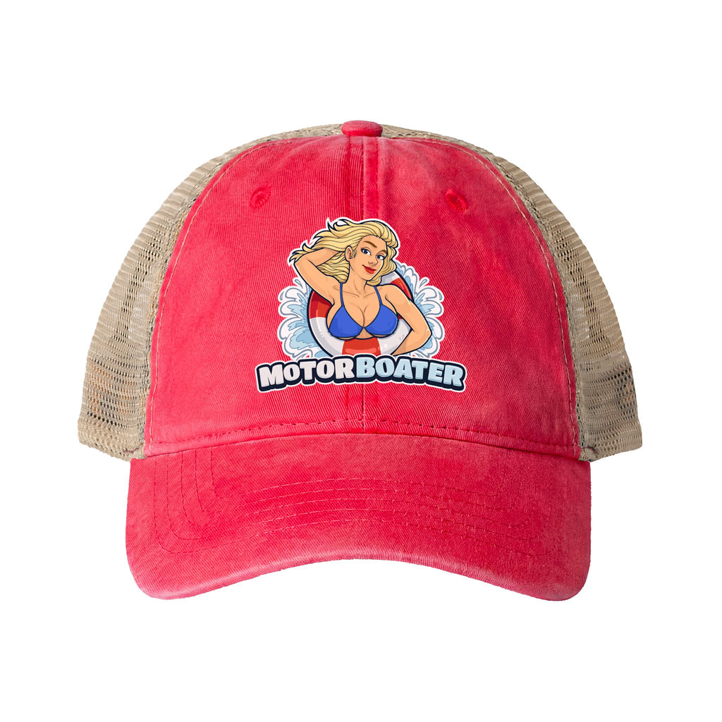 Women's Washed Mesh-Back Cap